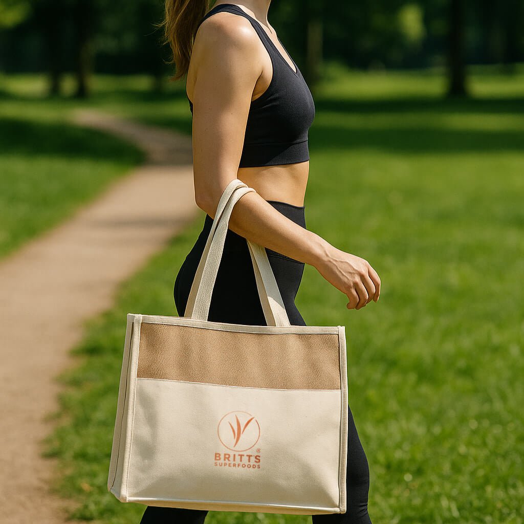 Kühltasche aus Jute - Britt's Superfoods DE