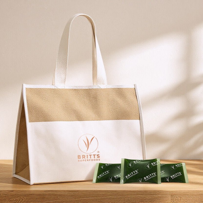 Kühltasche aus Jute - Britt's Superfoods DE