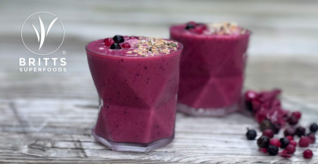 Antioxidatives Rote Beete-Beeren-Smoothie-Rezept - Britt's Superfoods DE